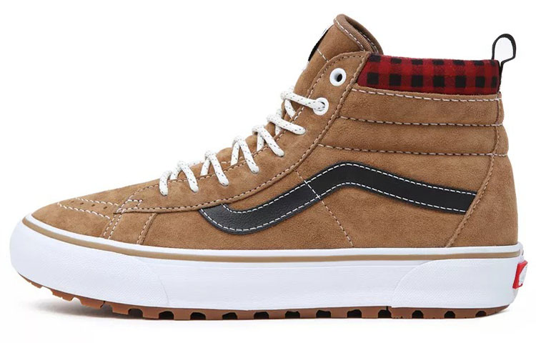 Sk8 Vans-Hi MTE-1 'Plaid Brown'