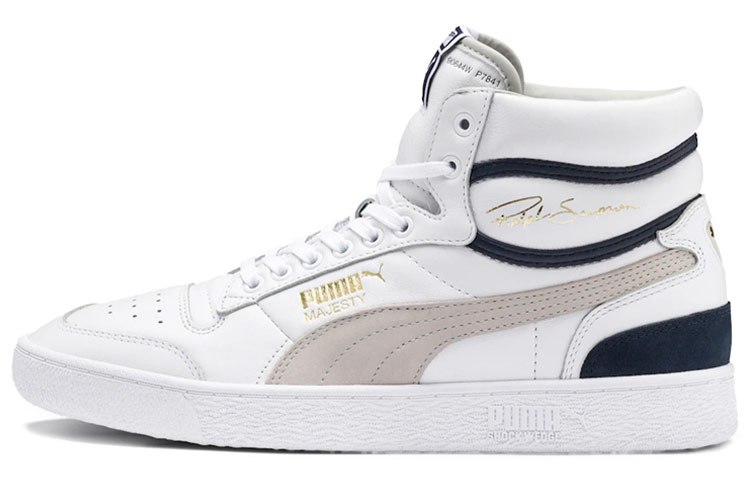 PUMA Ralph Sampson Mid Og White Grey Violet Peacoat