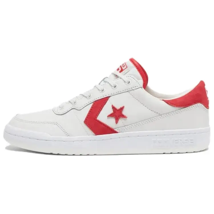 Converse Fastbreak Slip Resistant Abrasion Resistant Low top Skateboard Shoes Unisex White Red