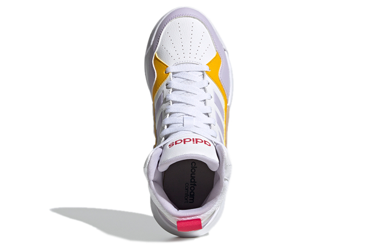 Женские кеды adidas neo PLAY9TIS 2.0 (бело-желтые) — фото 5