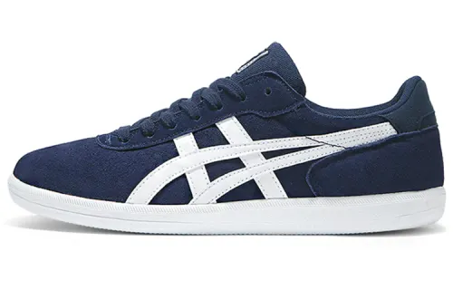 Onitsuka Tiger Percussor TRS Abrasion Resistant Low top Skateboard Shoes Unisex Navy Blue With White