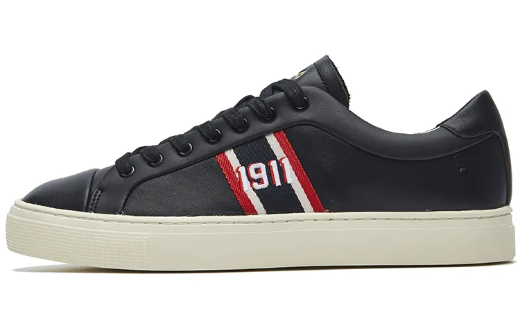 FILA Heritage FHT Court Textile, Top Grain Cow Leather Low top Skateboard Shoes Men's Black