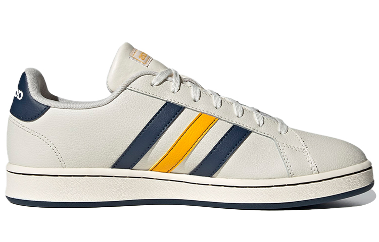Кеды adidas neo GRAND COURT (белый / синий / желтый) — Белый / синий / жёлтый — фото 2