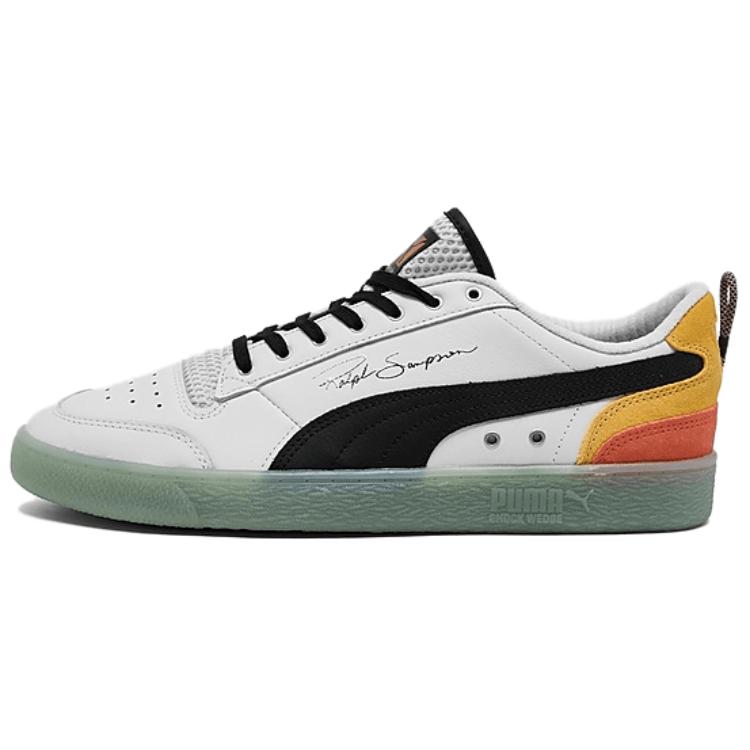 PUMA Ralph Sampson Lo Casual Cushioning, Wear Resistant Low top Skateboard Shoes Men's White Black