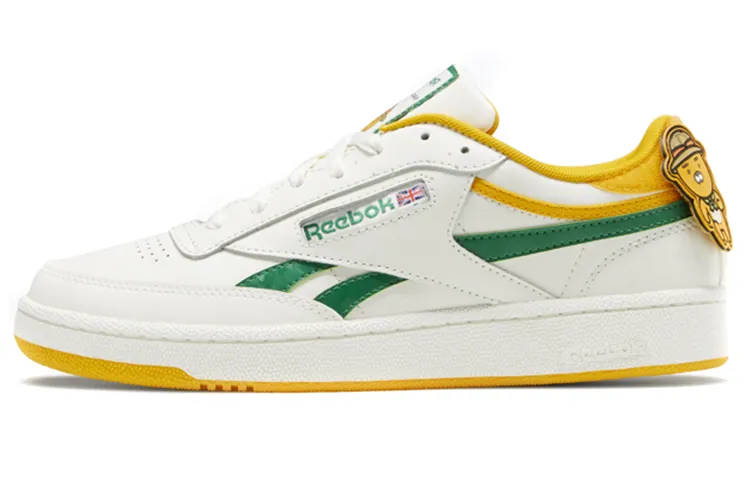 Reebok Kakao X Reebok Club C Cozy Wear Resistant Skate Shoes White Green Unisex 'White Green'