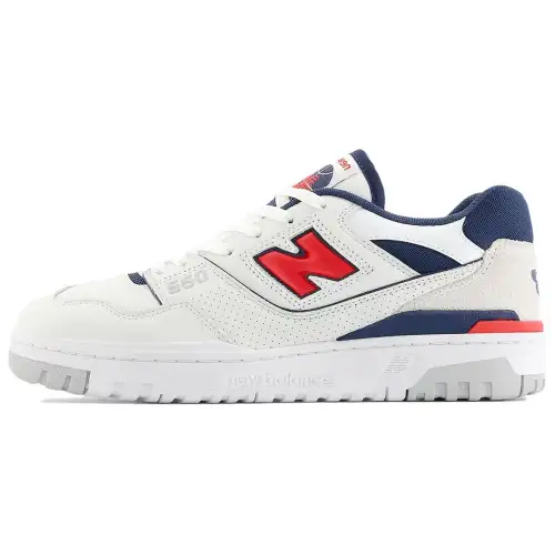 550 New Balance 'White Navy True Red'