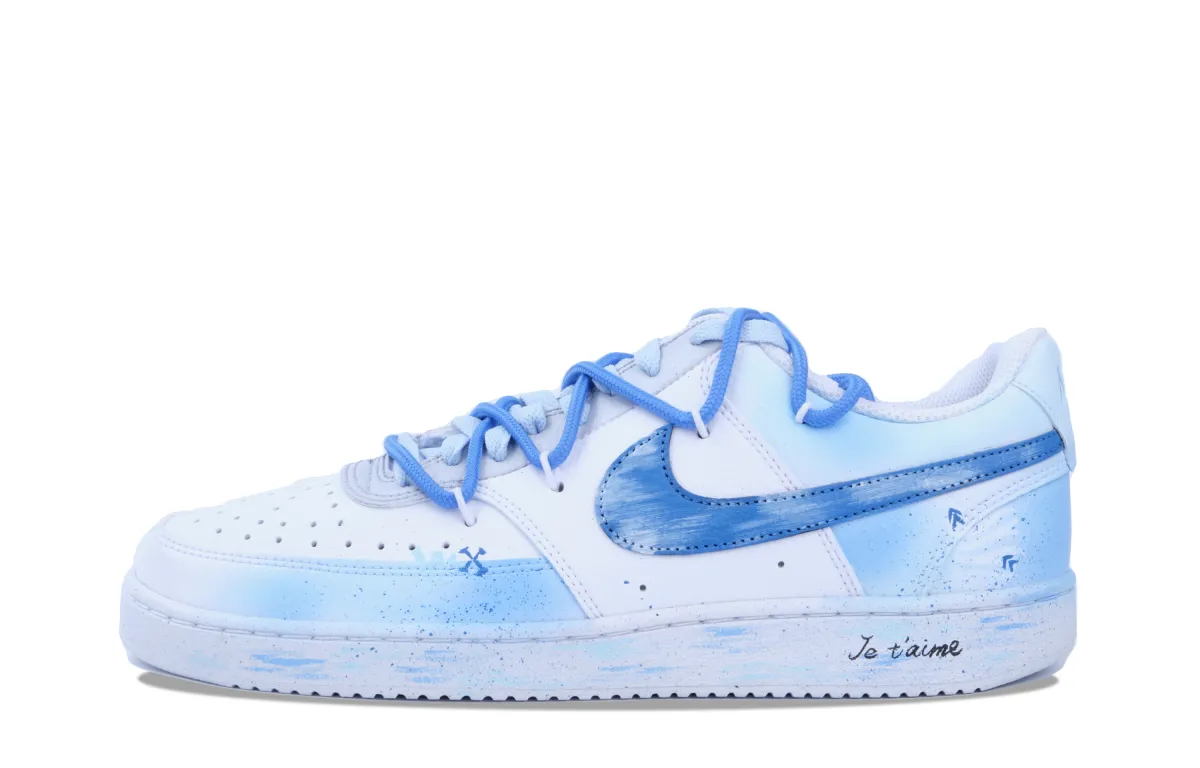 Nike Court Vision 1 Low River Reflects The Moon, Jade Sea's Tide Rises Slip Resistant Slip Resistant Low top