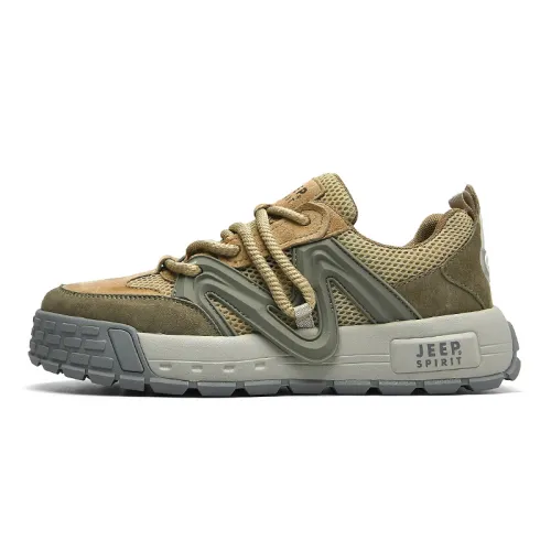 JEEP SPIRIT Low top Skateboard Shoes Men's Light Sandy