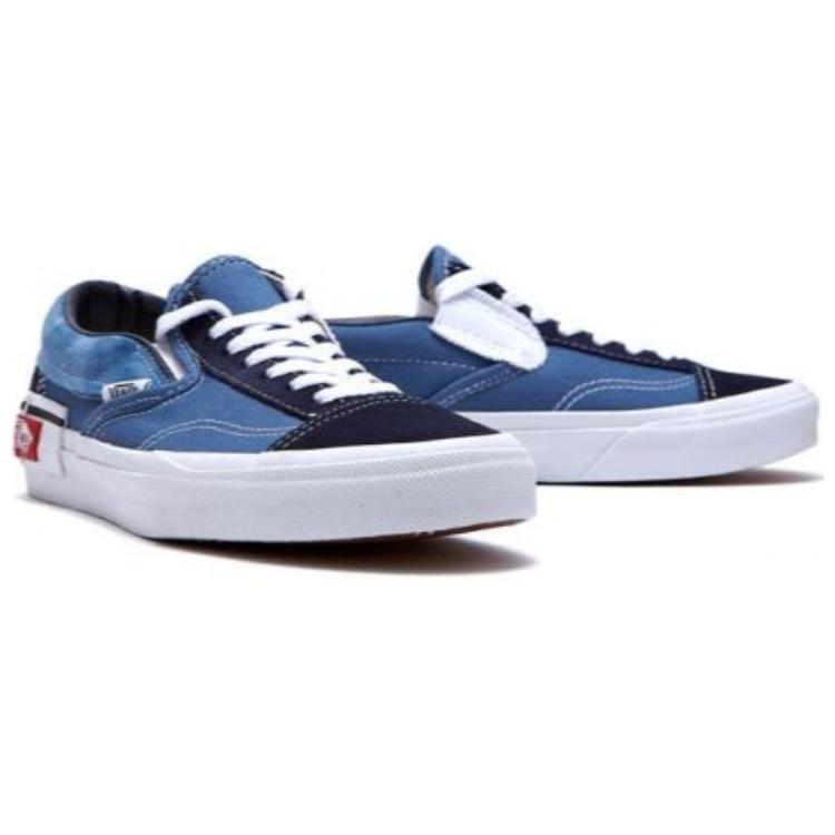 Слипоны Vans slip-on Cap / (сине-белые) — фото 4