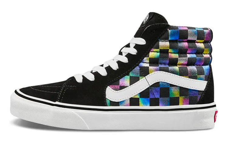 Sk8 Wmns Vans-Hi 'Iridescent Checkerboard' Women's