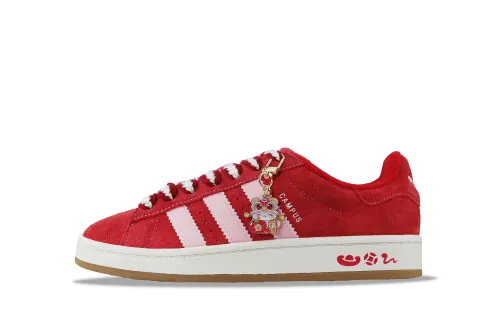Adidas Originals CAMPUS 00s Happiness Slip Resistant Abrasion Resistant Low top Skateboard Shoes Unisex Pink