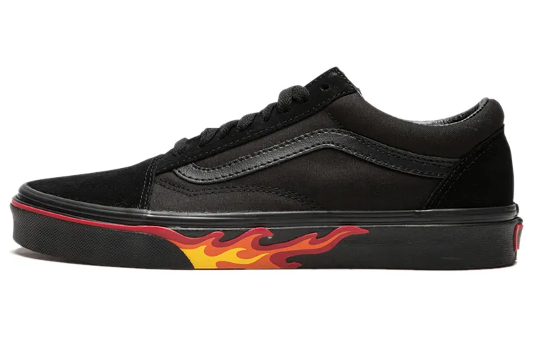 Old Skool Vans 'Flame Wall'