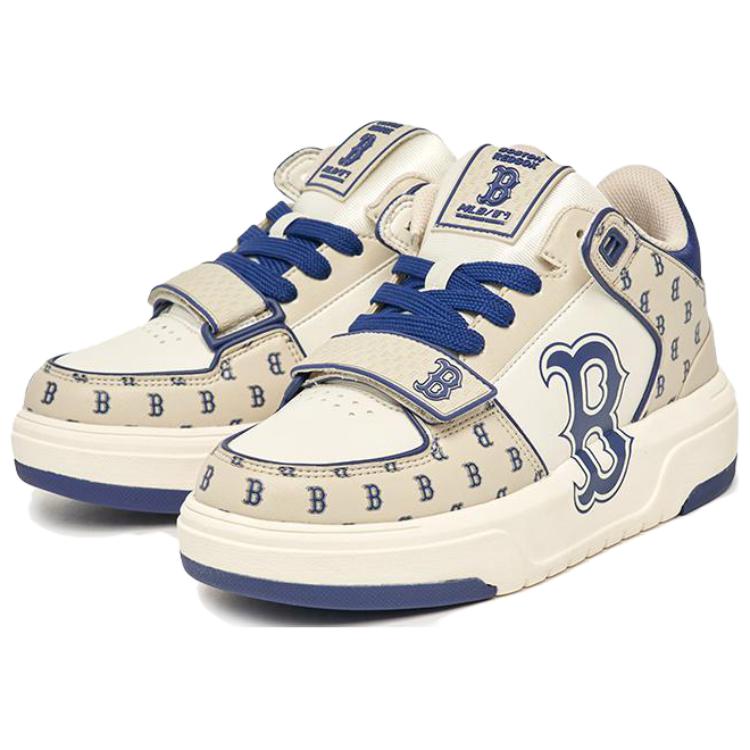 MLB Chunky Liner Basic Mid top Skateboard Shoes Unisex Brown White Blue