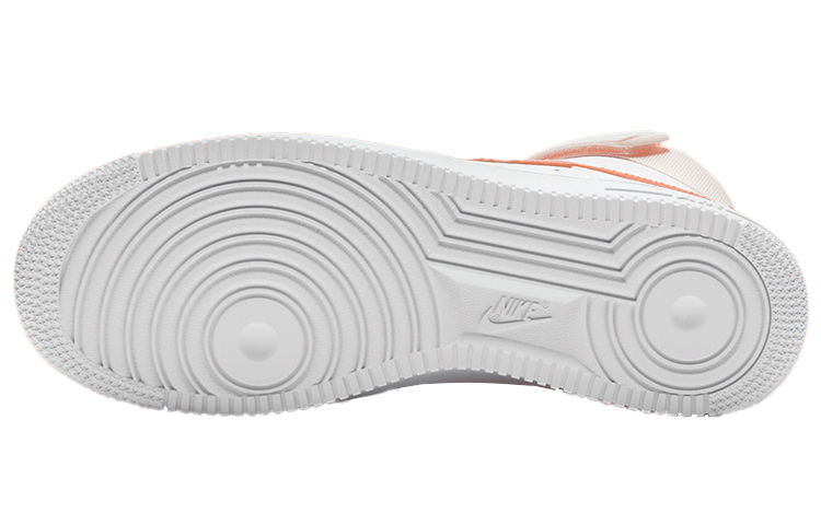 Женские кеды Nike Air Force 1 "Orange Pearl" (бело-оранжевые) — фото 6