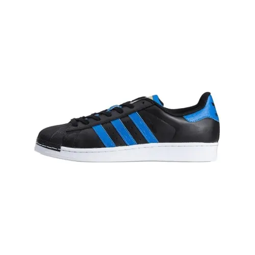 Adidas Originals SUPERSTAR Abrasion Resistant Low top Skateboard Shoes Unisex Black Blue