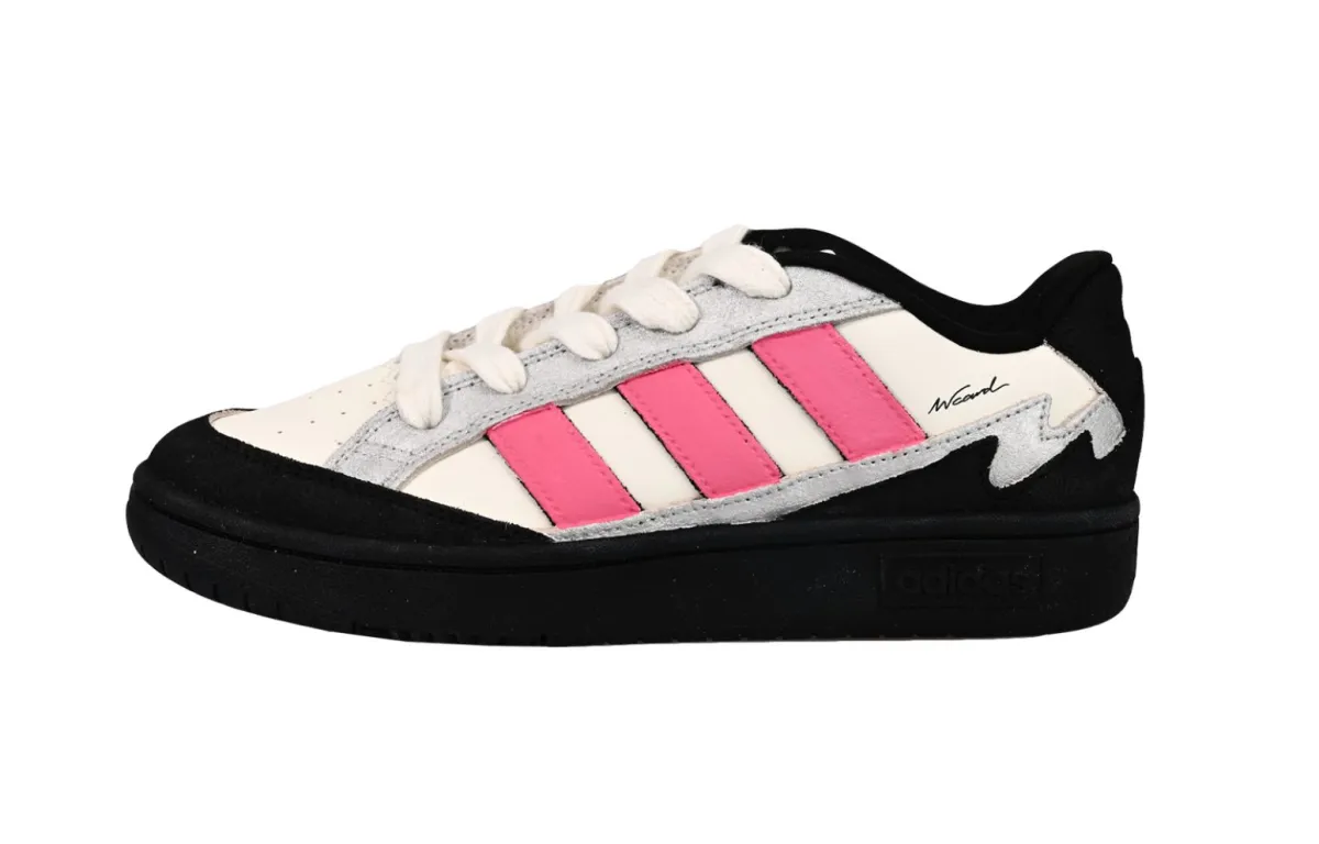 Adidas WCARD ADV Peach Bandages SAML Abrasion Resistant Low top Skateboard Shoes Unisex Pink White