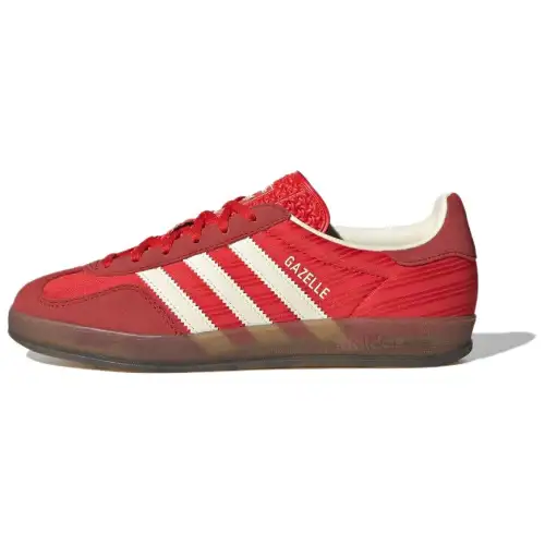 Gazelle Wmns Adidas Originals Indoor 'Red Pinstripe Satin' Women's