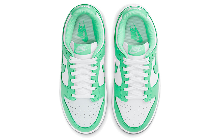 Женские кеды Nike Dunk Green Glow (зеленые) — фото 4