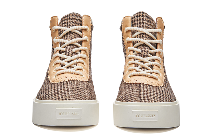 EQLZ EQUALIZER Fault HI Skateboard Shoes Unisex Brown Misprint
