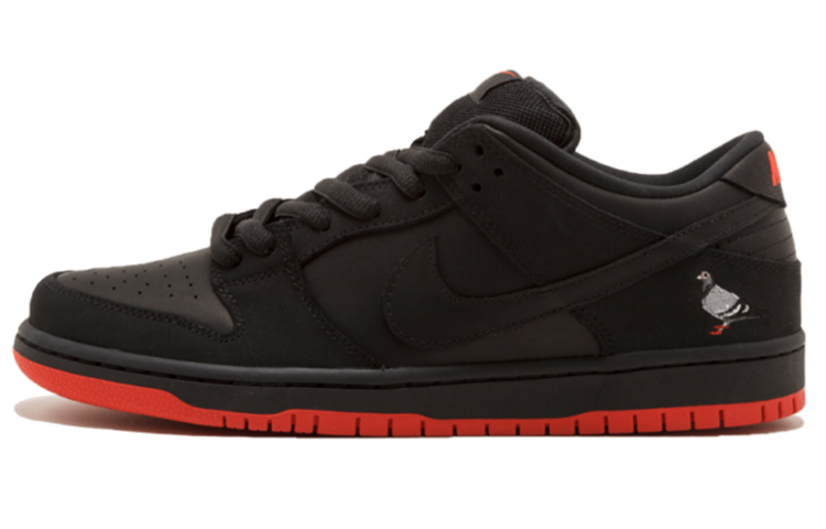 Кеды Nike Dunk SB Black Pigeon (черно-красные)