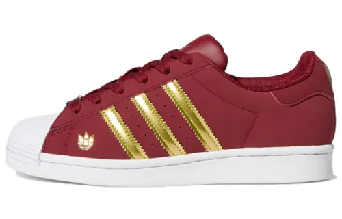 Adidas Wmns Superstar 'Burgundy Gold Metallic' Women's