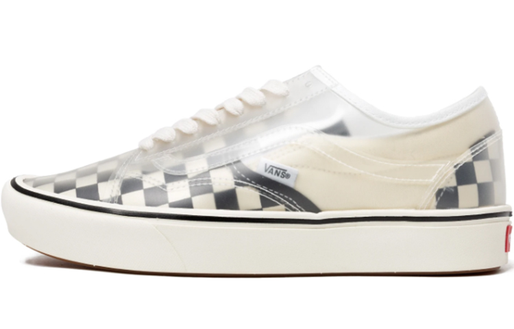 Slip-Skool ComfyCush Vans 'Checkerboard - White'