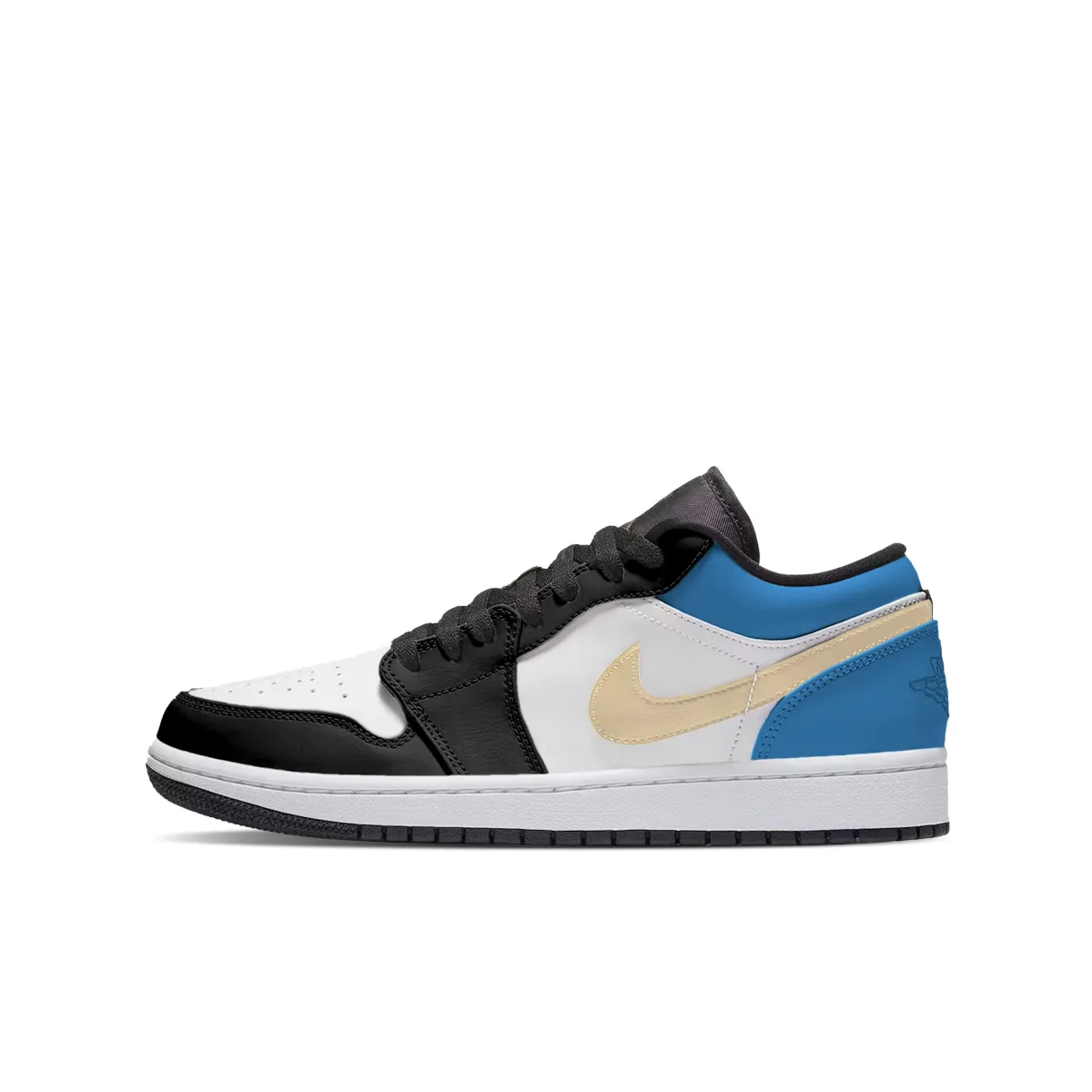 Jordan Air Jordan 1 Abrasion Resistant Balance Low top Skateboard Shoes Unisex Blue Black