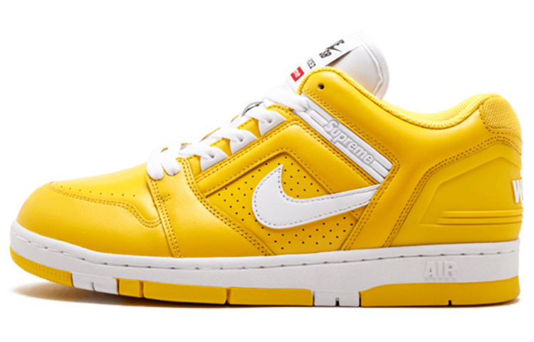 Кеды Nike x Supreme Air Force 2 SB Low (желтый/белый)
