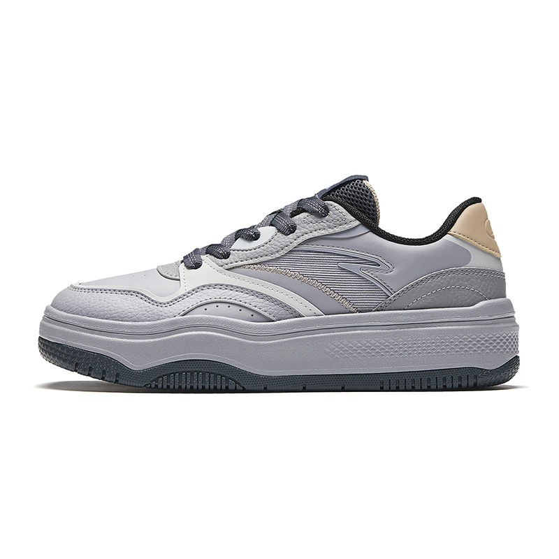Anta Streetwear Collection Slip Resistant Abrasion Resistant Low top Skateboard Shoes Women's Gray