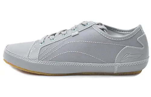 Li Ning Fashion Coverage Slip Resistant Thermal Low top Skateboard Shoes Men's Cool Gray