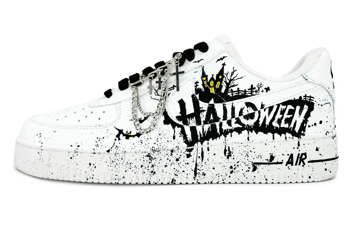 Nike Air Force 1 Slip Resistant, Abrasion Resistant, Lightweight Low top Skateboard Shoes Unisex White Black