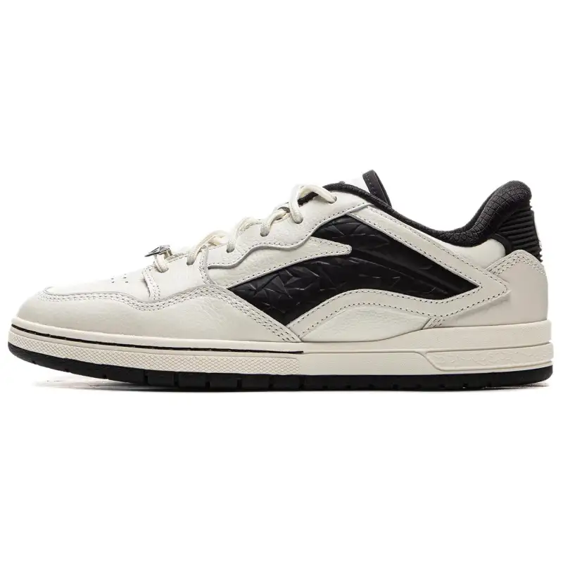 BILLIONAIRE BOYS CLUB x Li Ning Fashion Trend Abrasion Resistant Low top Skateboard Shoes Unisex Black White