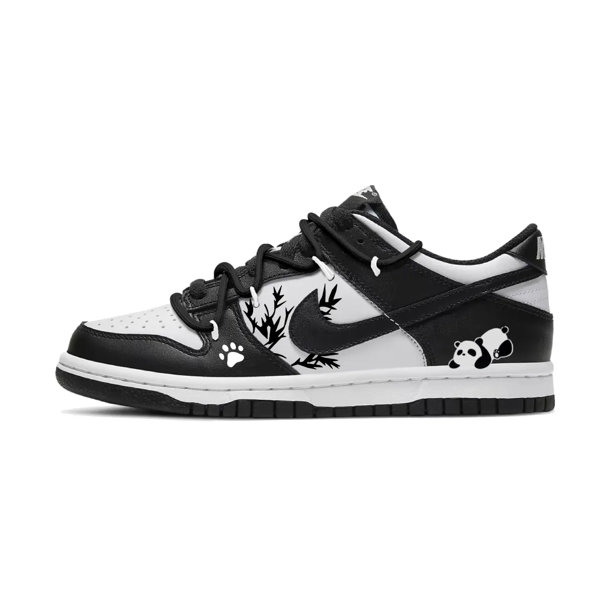 Nike Dunk Ink Shadow Panda Footprint Waterproof Abrasion Resistant Low top Skateboard Shoes Unisex