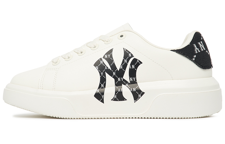 Кеды MLB Chunky Classic Heel Dia Monogram LOGO (бело-черные)