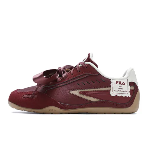 FILA TURBO Cushioning Low top Skateboard Shoes Women's Red White