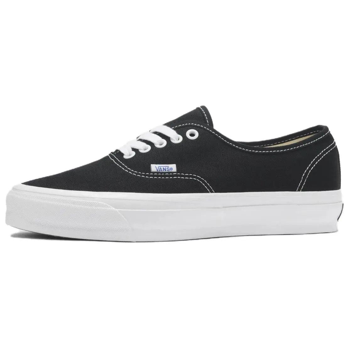 Vans Lx Authentic Reissue 44 Canvas Low top Skateboard Shoes Unisex Black White