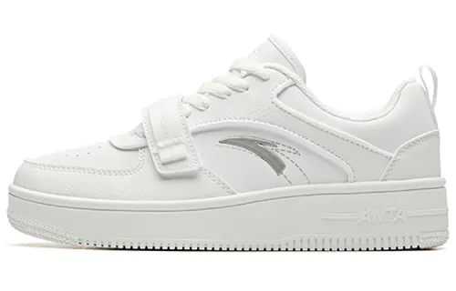 Anta Synthetic Leather Abrasion Resistant Low top Skateboard Shoes Women's