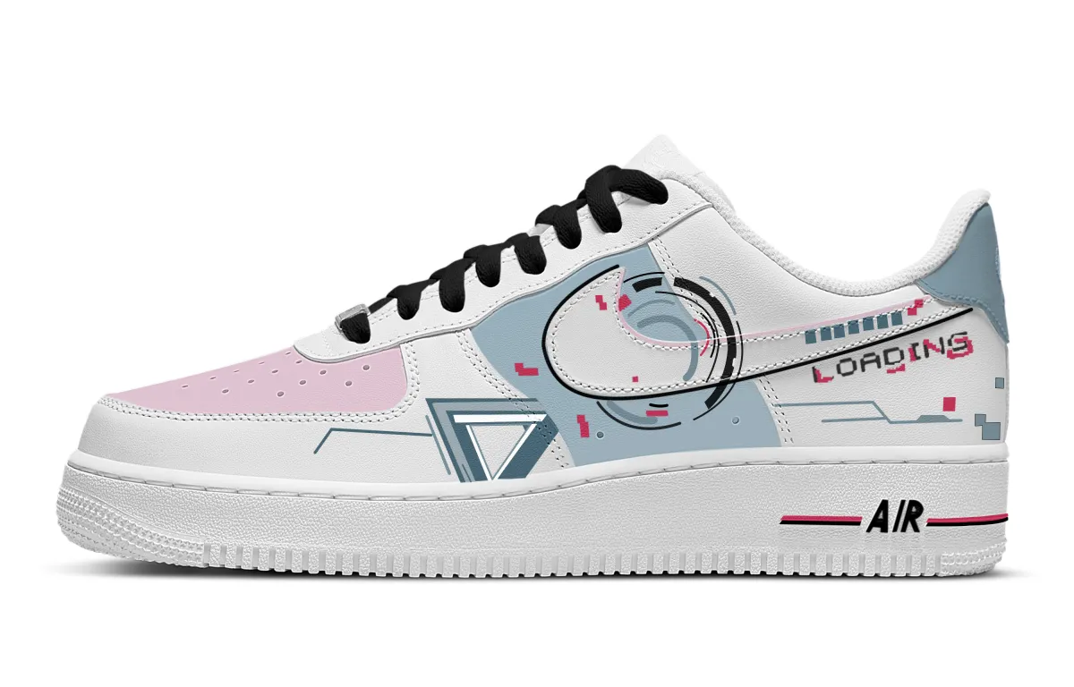 Nike Air Force 1 Low top Skateboard Shoes Unisex Blue Pink White