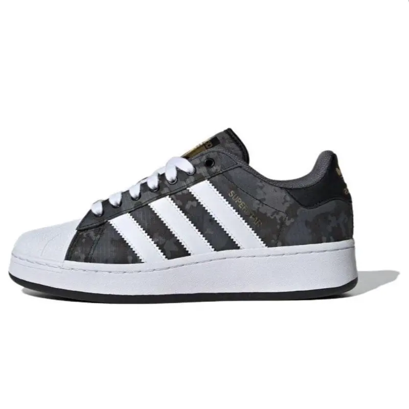 Superstar Adidas Originals Xlg 'Black Grey Camo'