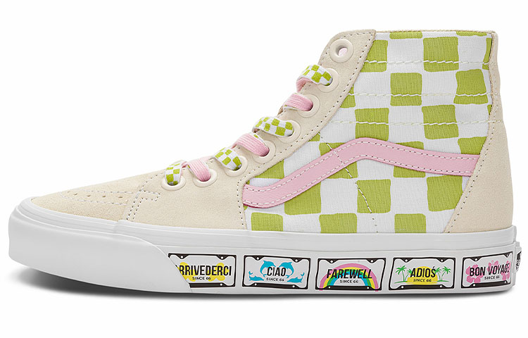 Sk8 Emma Mulholland on Holiday x Sk8 Vans-Hi Tapered 'Whimsical Checkerboard'