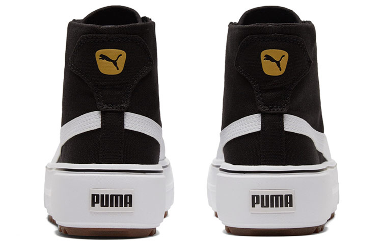 Женские кеды PUMA Kaia Mid CV (черно-белые) — Чёрный / белый — фото 5