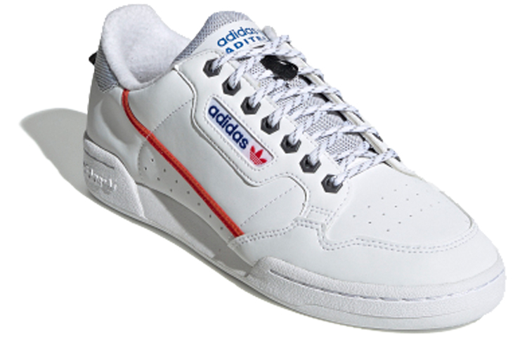 Мужские кеды adidas originals Continental 80 (бело-оранжевые) — фото 2