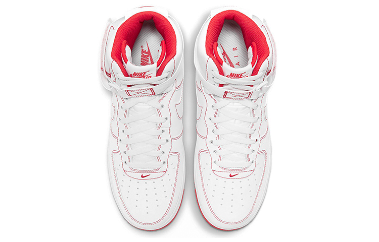 Мужские кеды Nike Air Force 1 7 (бело-красный) — Белый / красный — фото 4