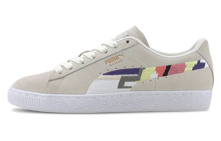 PUMA Suede World Hood 'Geometric Print Vaporous Gray' Women's