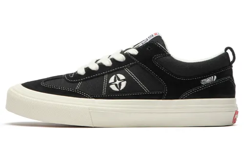 Vision Street Wear Chopper Abrasion Resistant Support Low top Skateboard Shoes Unisex Black White