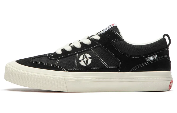 Vision Street Wear Chopper Abrasion Resistant Support Low top Skateboard Shoes Unisex Black White
