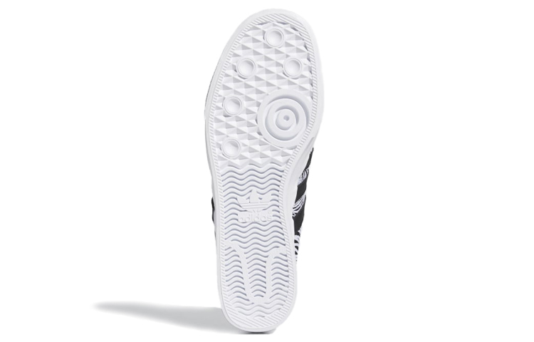 Кеды adidas originals Adiease (бело-черные) — фото 6