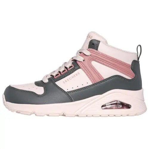 Skechers Uno Abrasion Resistant High top Skateboard Shoes Women's Pink