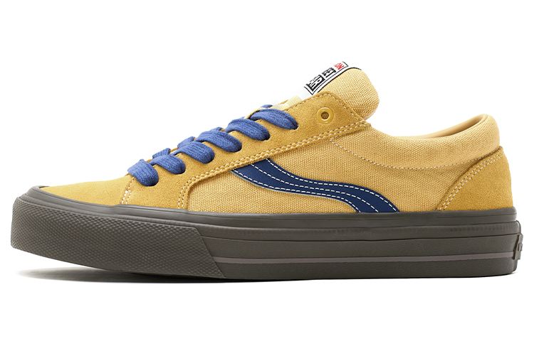 Vision Street Wear x ODDCIRKUS Astley Pro Low top Skateboard Shoes Unisex Color Block Violent Yellow