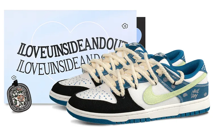 Nike Dunk Low top Skateboard Shoes Men's Blue